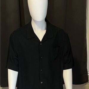 Tommy Bahama Black Casual Button Down Shirt